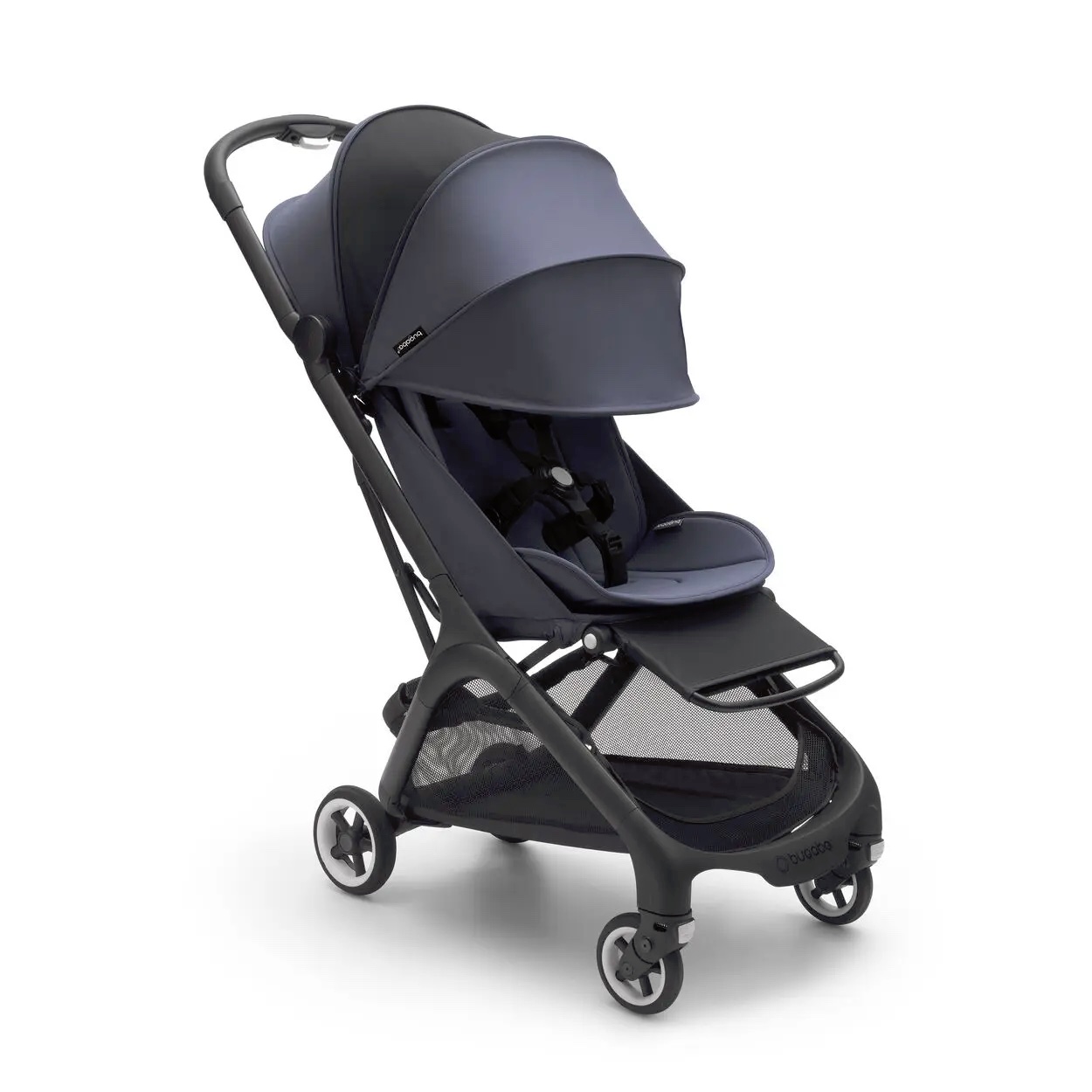 Bugaboo Butterfly kergkäru Black/Stormy Blue/Stormy Blue + turvakaar