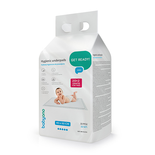 BabyOno ühekordsed kaitselinad 40x60cm 22 tk pakis