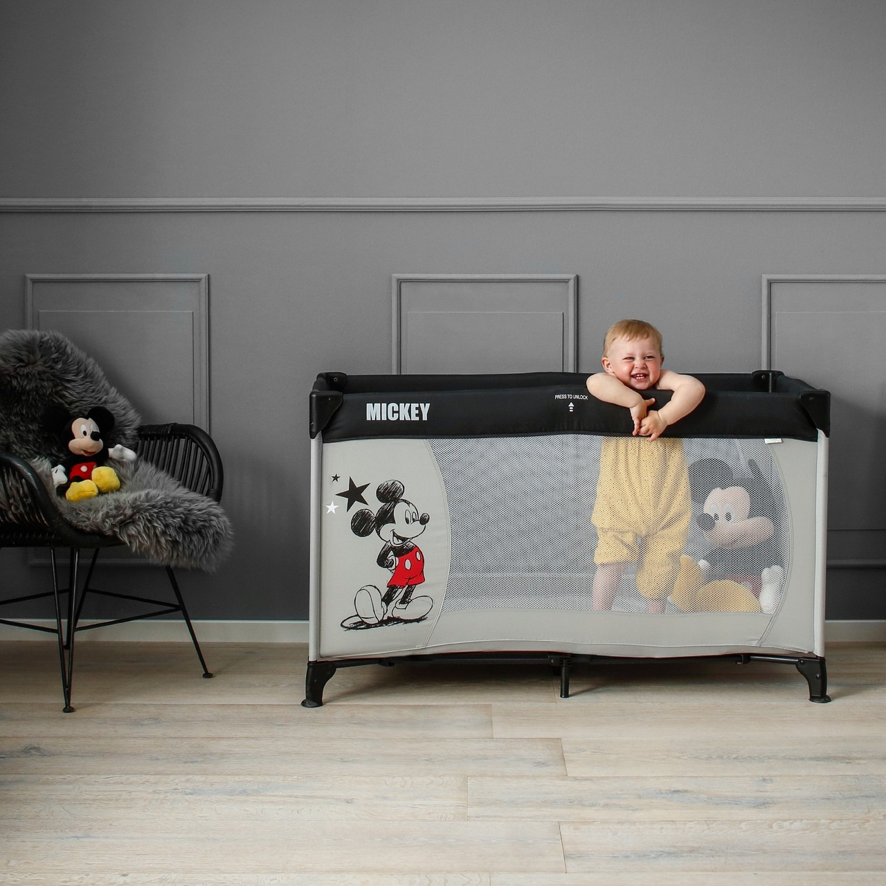Hauck reisivoodi Dream N Play, Mickey stars