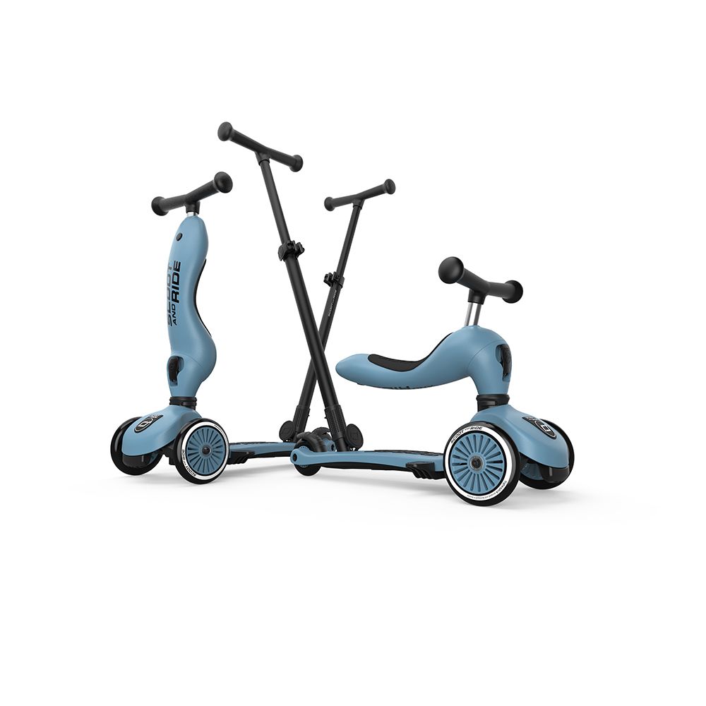 Scoot and Ride Highwaykick 1 Push and Go STEEL