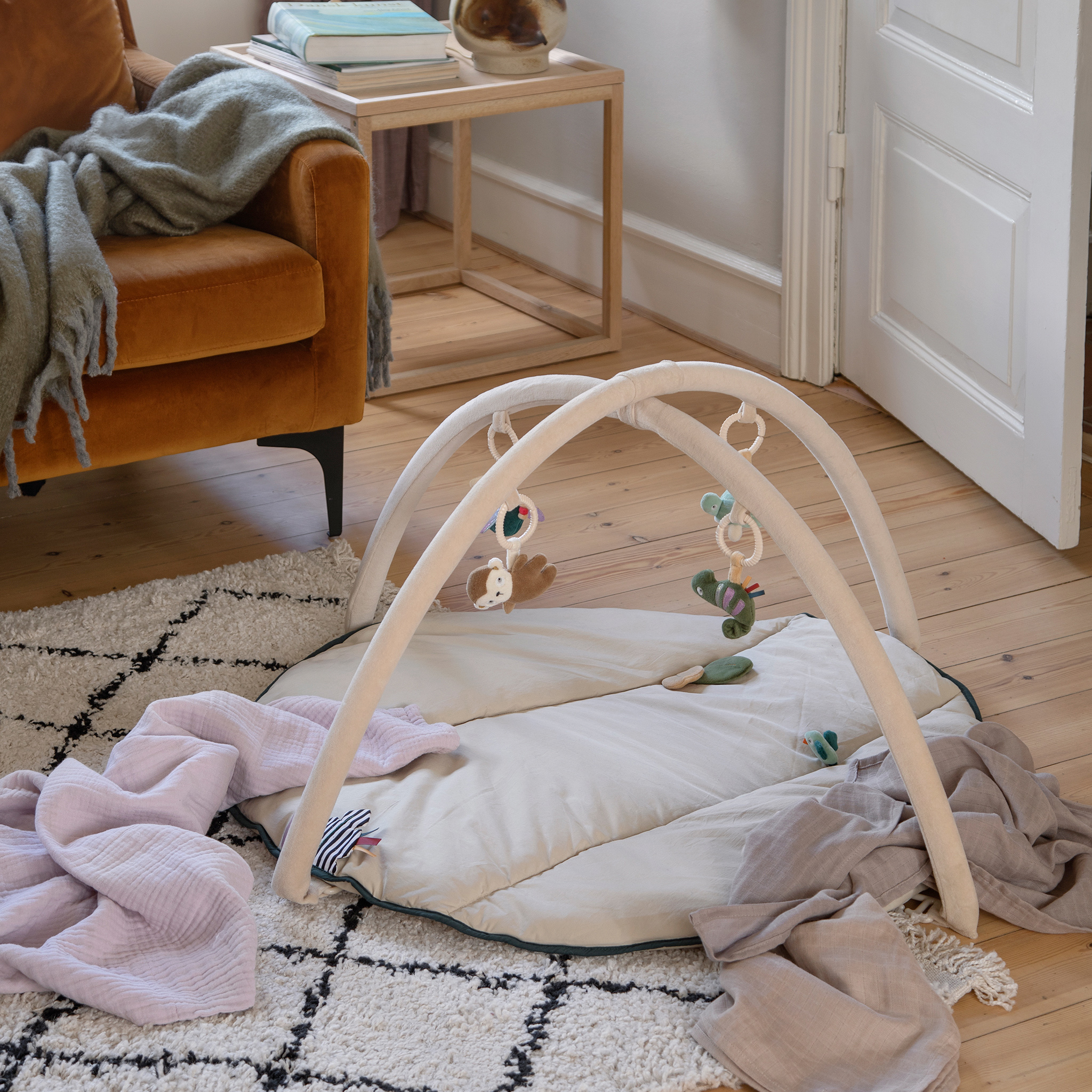 Sebra beebi mängumatt kaartega Wildlife