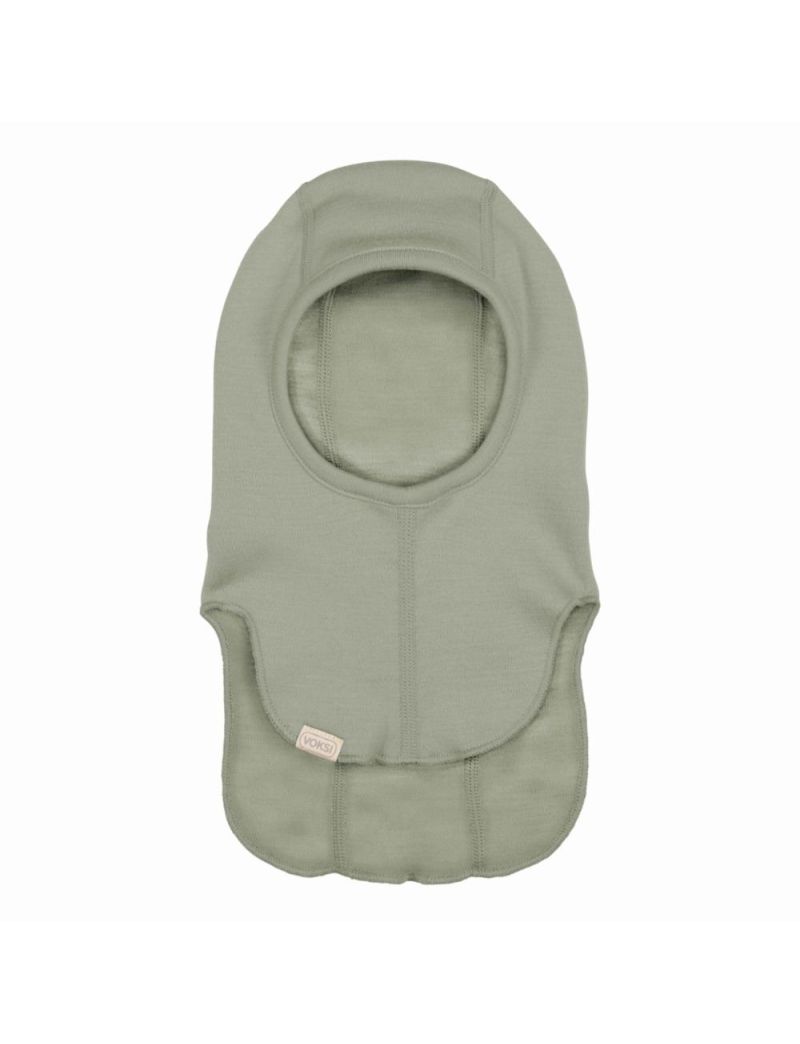 Voksi Wool meriinovillane tuukrimüts Balaclava Misty Green