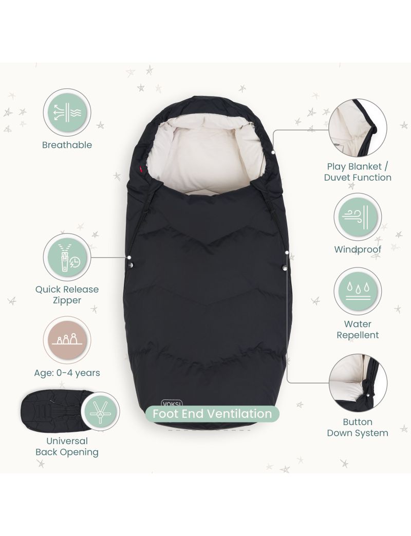 Voksi Urban soojakott Black - HD Cream 23/24