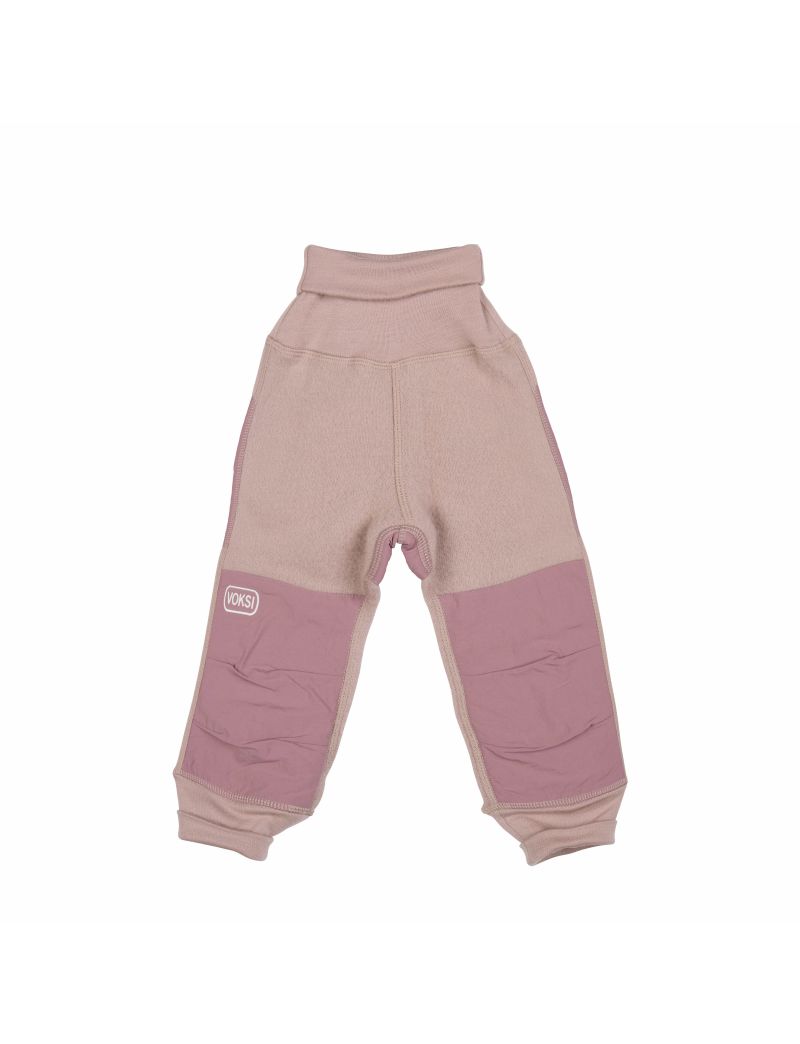 Voksi Wool meriinofliisist püksid Soft Grape