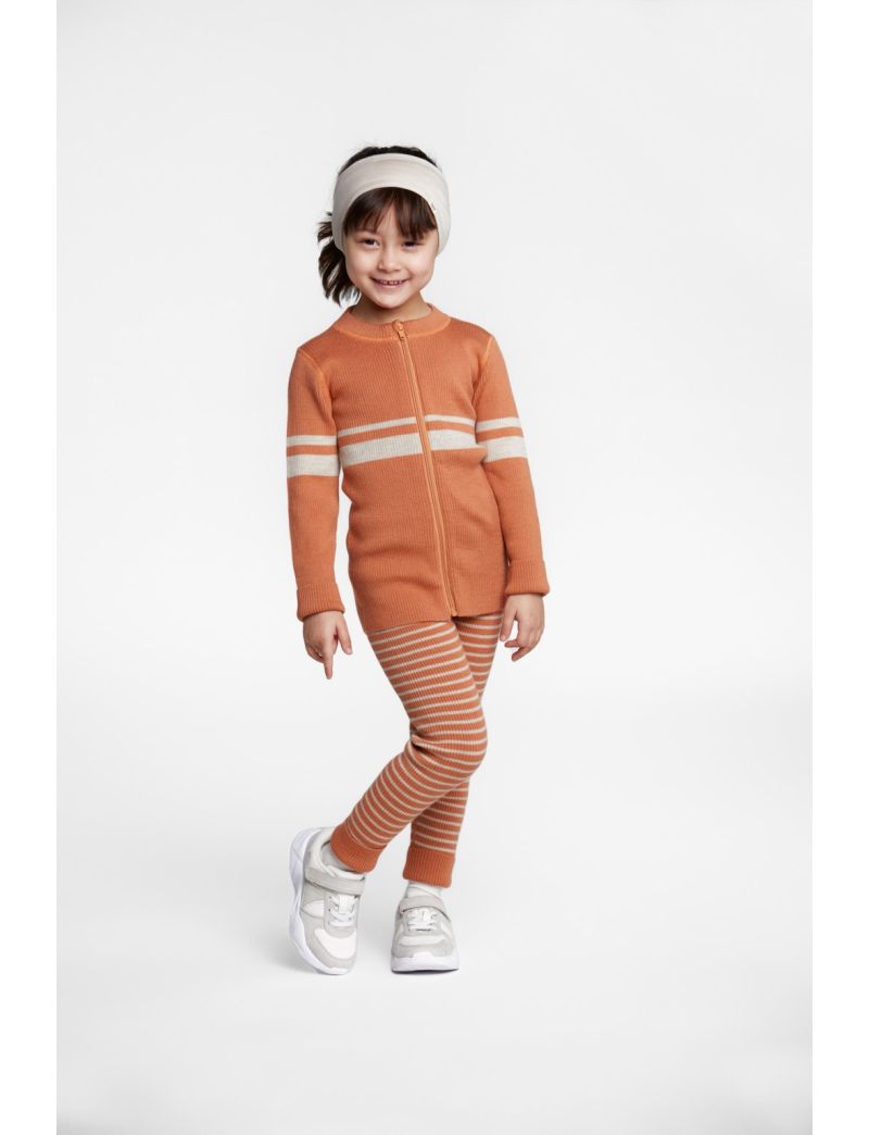 Voksi Wool meriinovillased püksid RIB Sandstone Peach