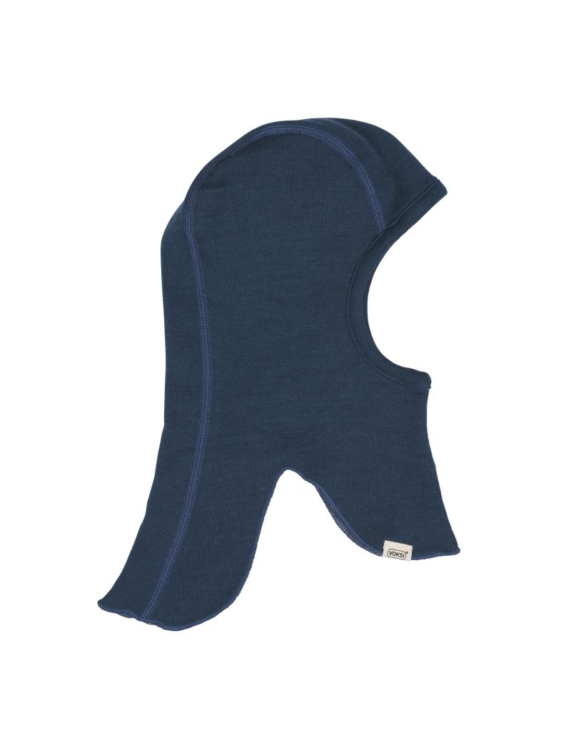 Voksi Wool meriinovillane tuukrimüts Balaclava Poppy Blue