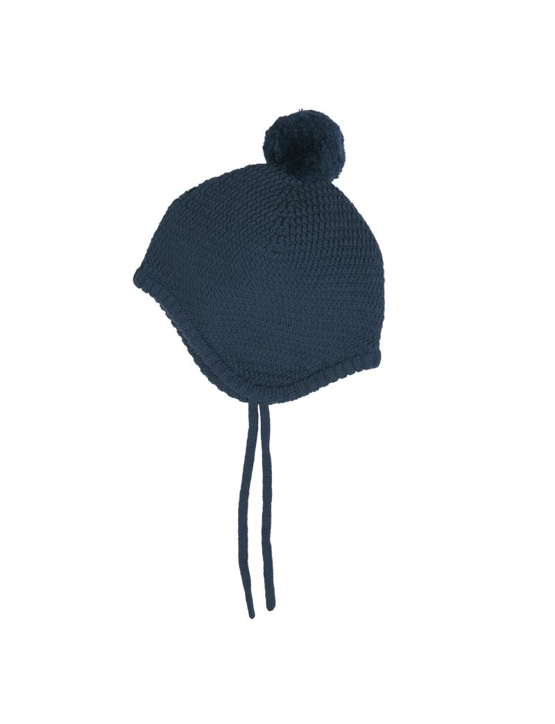 Voksi Wool meriinovillane müts Honeycomb Poppy Blue