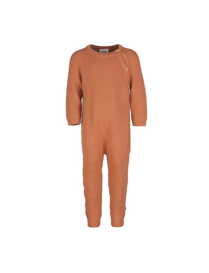 Voksi Wool meriinovillane kombe Honeycomb Sandstone Peach