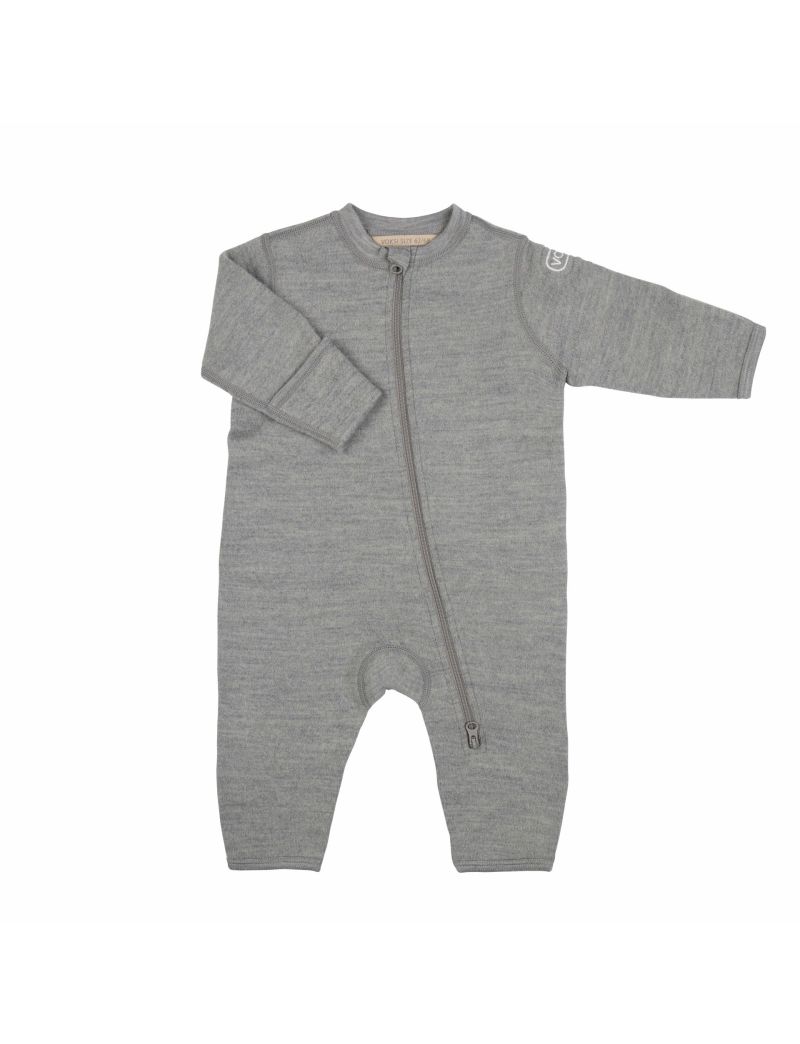 Voksi Wool meriinovillane kombe Melan Grey