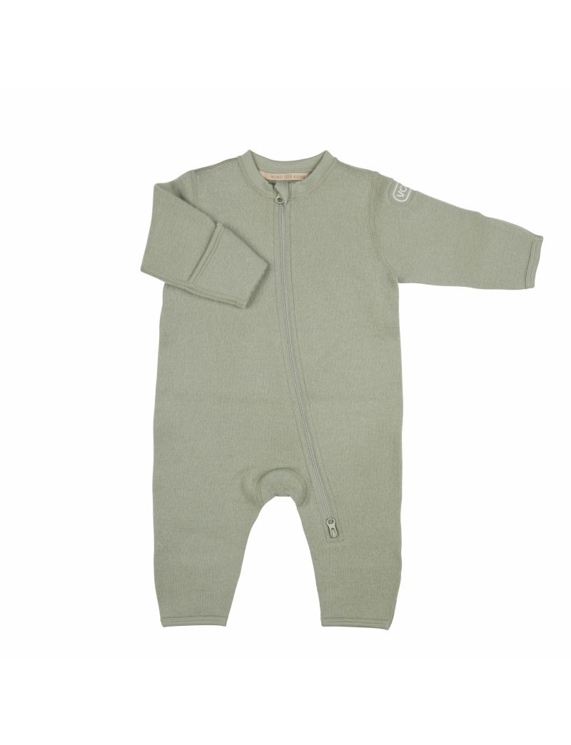 Voksi Wool meriinovillane kombe Misty Green