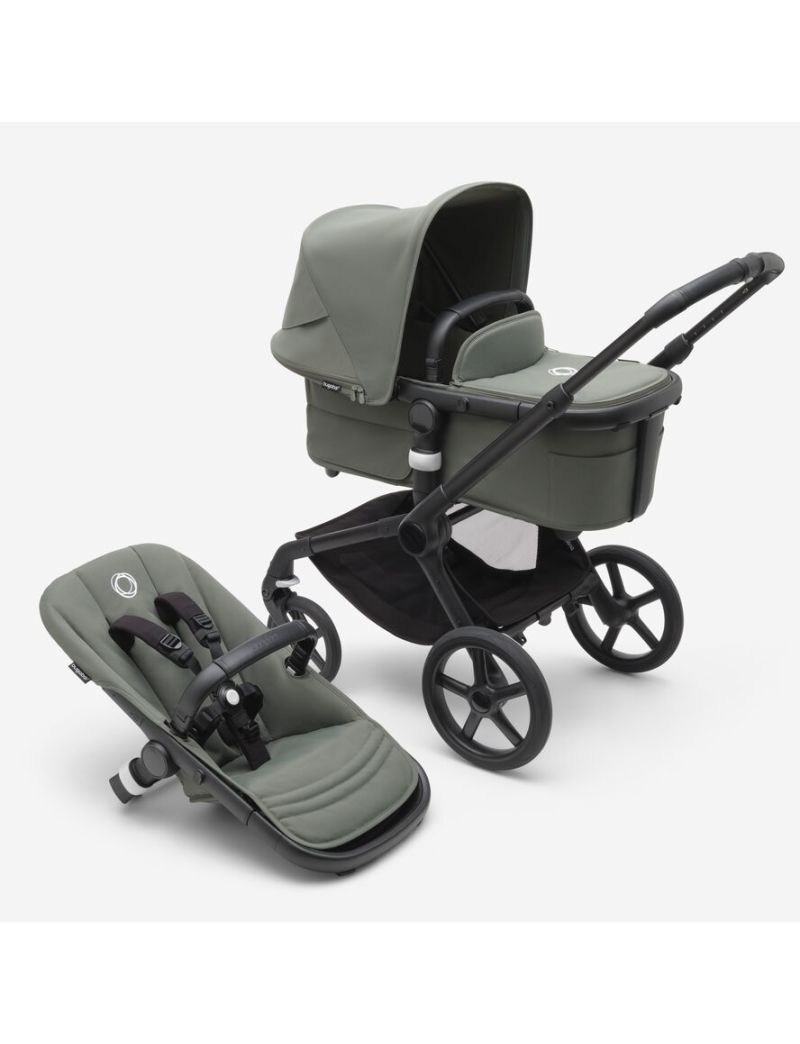 Bugaboo Fox 5 2in1 vankrikomplekt Black/Forest Green/Forest Green