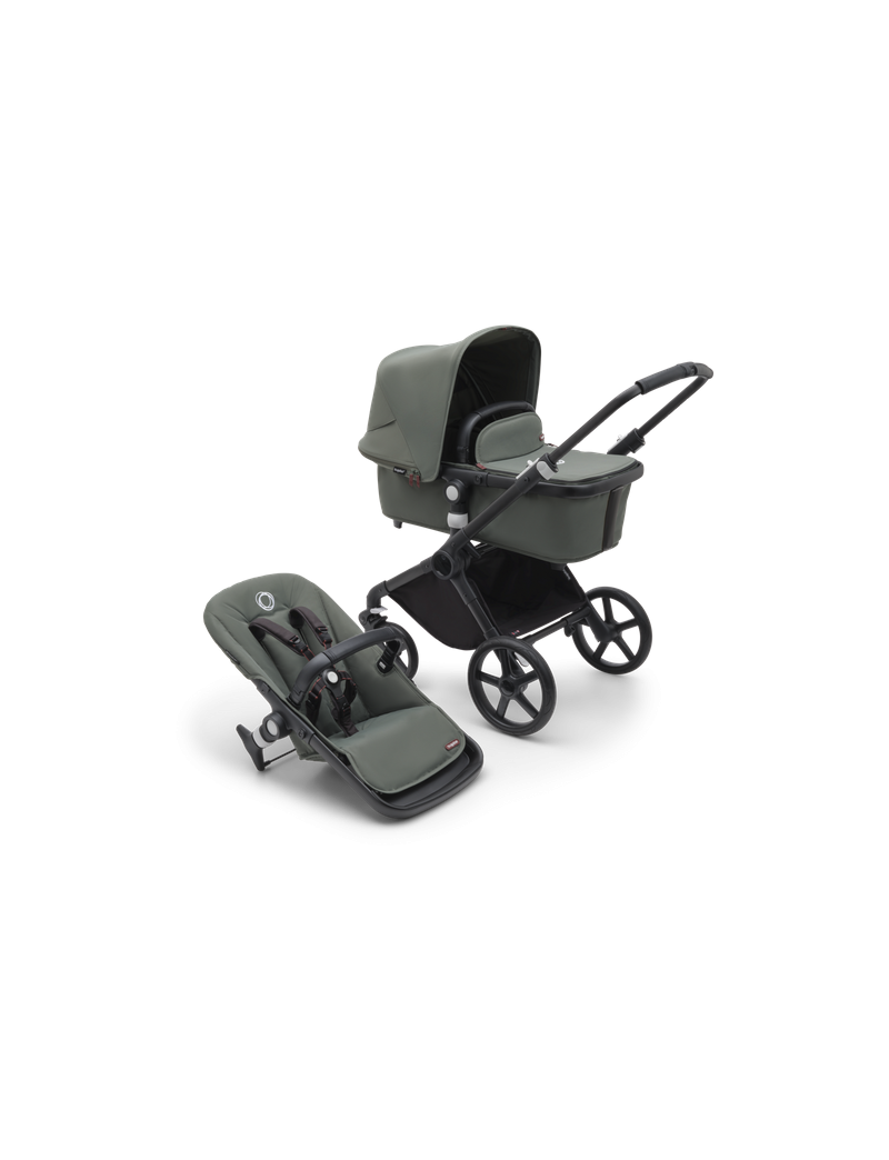 Bugaboo Fox Cub 2in1 vankrikomplekt Black/Forest green/Forest green
