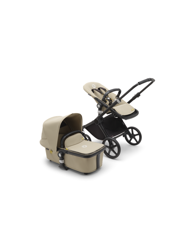 Bugaboo Fox Cub 2in1 vankrikomplekt Black/Desert Beige/Desert Beige 