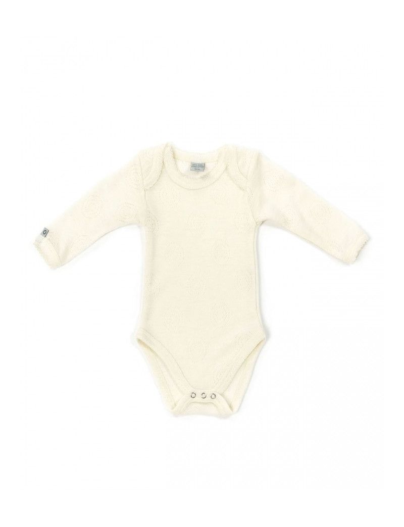 SmallStuff meriinovillane body pikkade varrukatega Off White