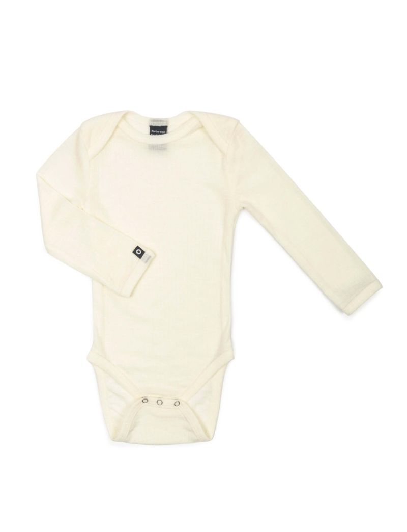 SmallStuff meriinovillane body pikkade varrukatega Off White