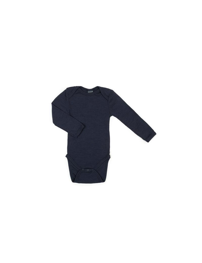 SmallStuff meriinovillane body pikkade varrukatega Navy Denim Melange