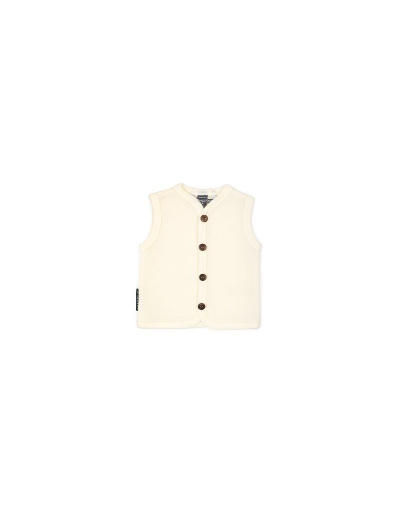 SmallStuff meriinovillane vest nööpidega Off White