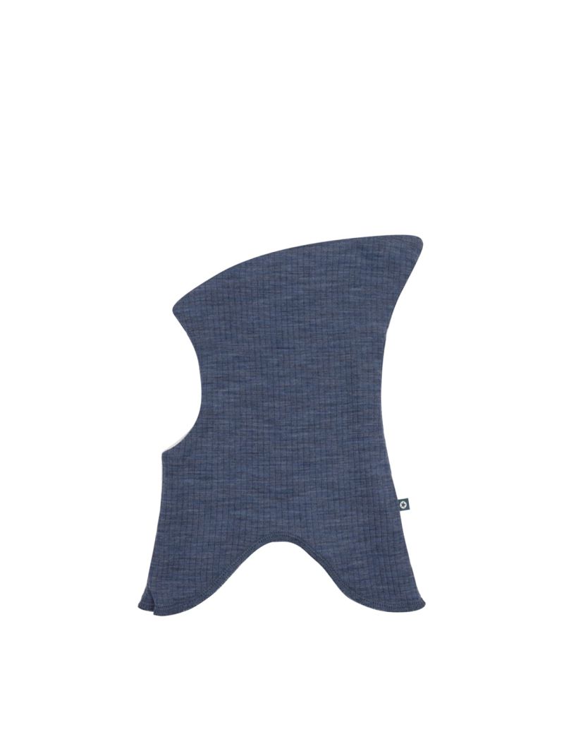 SmallStuff meriinovillane Balaclava tuukrimüts kahekihiline Denim Melange