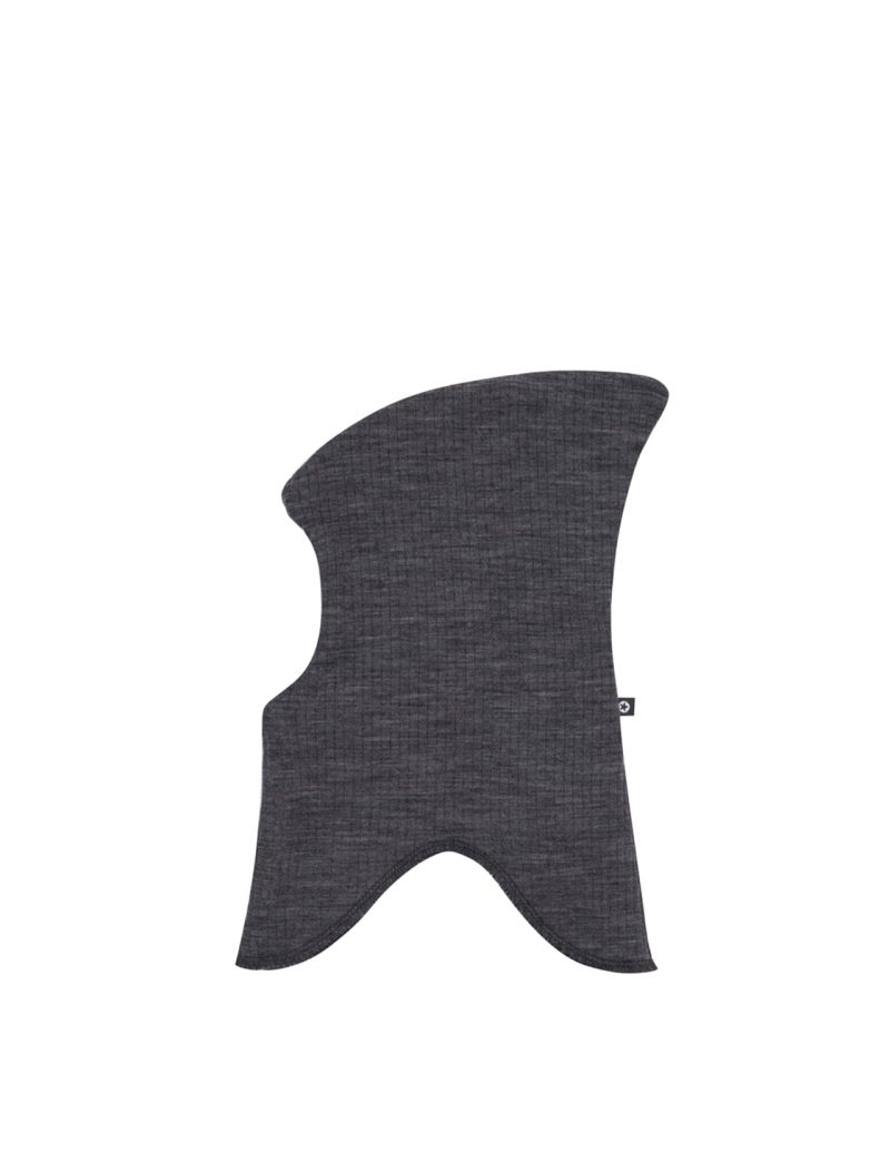SmallStuff meriinovillane Balaclava tuukrimüts kahekihiline Dark Grey