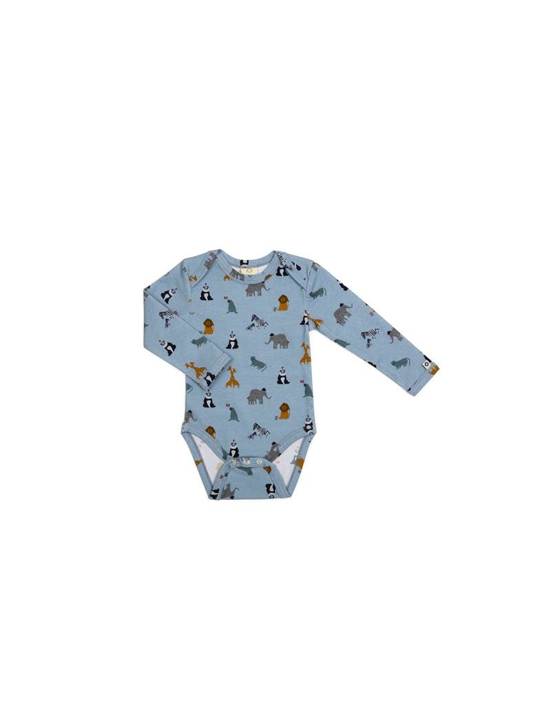 SmallStuff body pikkade varrukatega Zoo Garden Denim