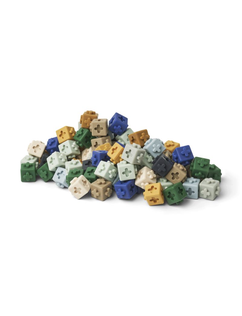 Liewood ehitusklotsid Links 100tk, Midnight Navy Multi Mix