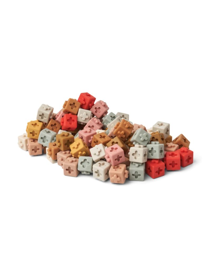 Liewood ehitusklotsid Links 100tk, Dusty Raspberry Multi Mix