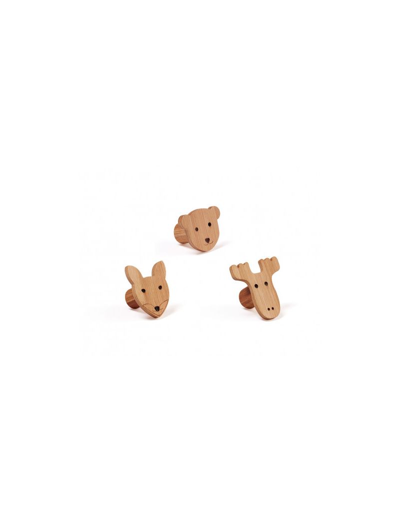 Kids Concept puidust seinanagid 3tk