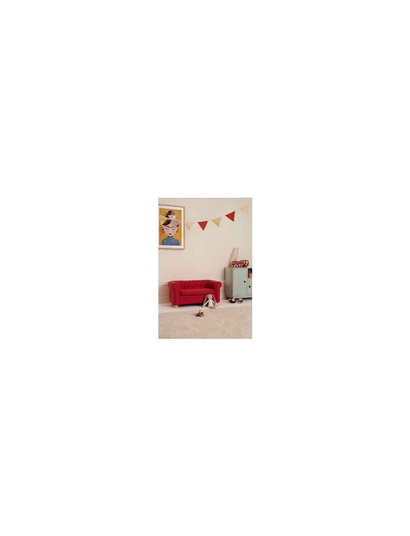 Kids Concept laste diivan Chesterfield punane