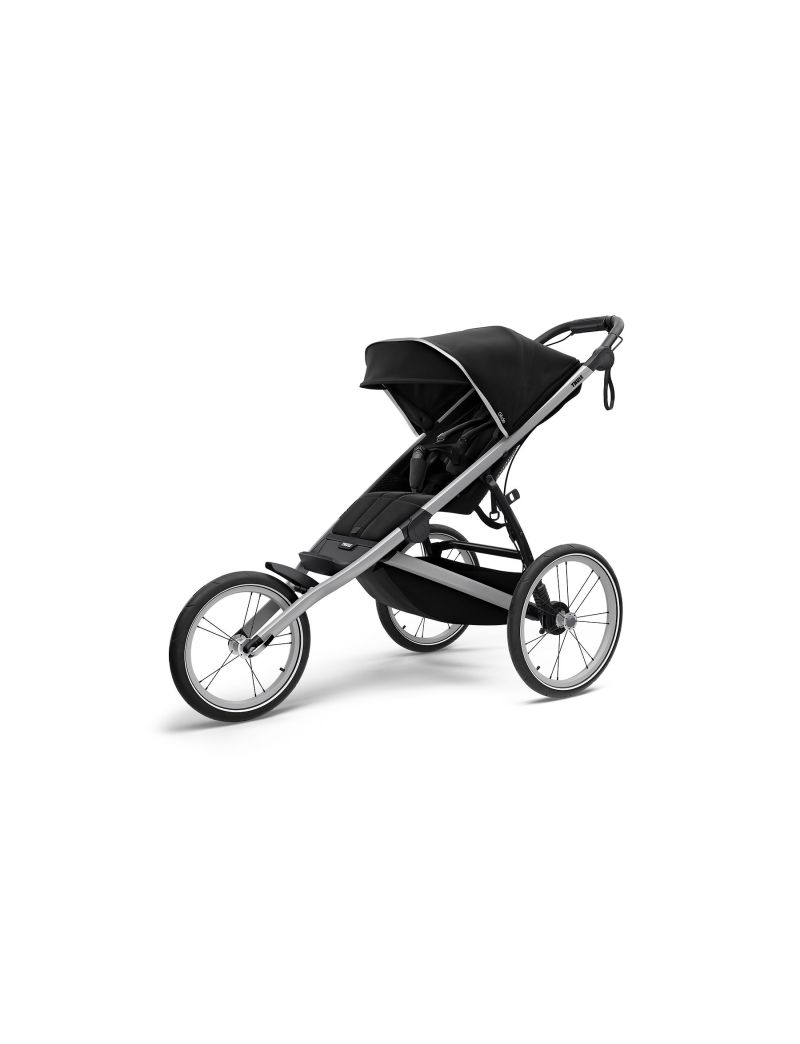 Thule jooksukäru Glide 2 Aluminium/ Jet Black