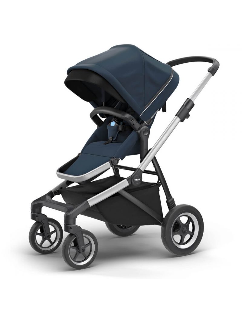 Thule Sleek jalutuskäru, Aluminium/  Navy Blue