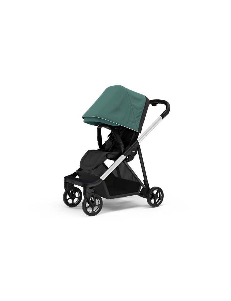 Thule jalutuskäru Shine- Aluminium/ Mallard Green