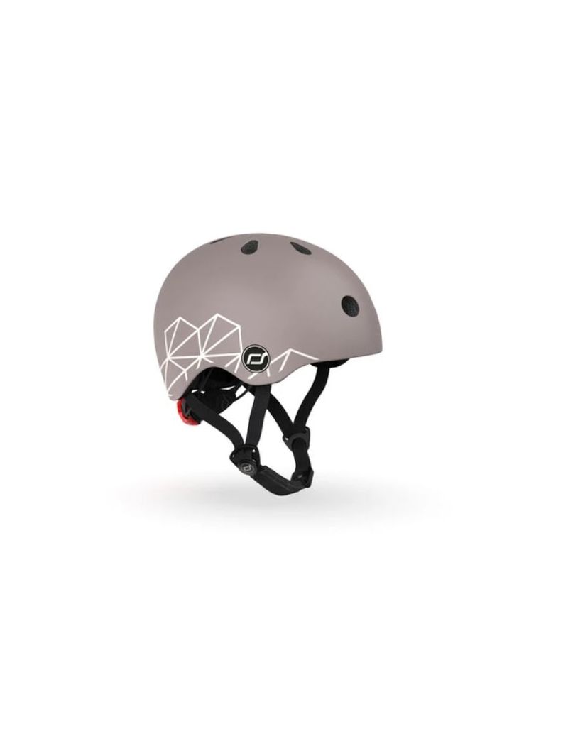 Scoot and Ride väikelaste jalgrattakiiver BROWN LINES 45-51 cm XXS-S