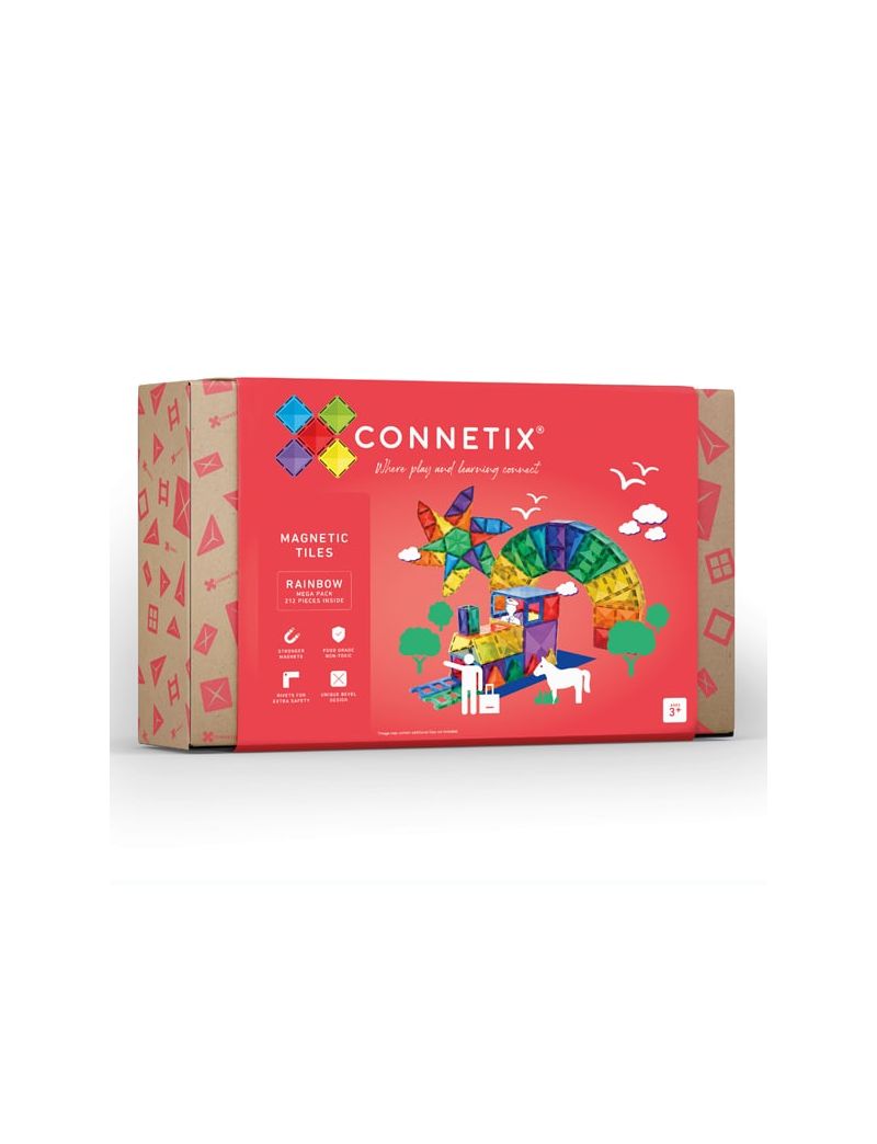 Connetix magnetilised klotsid 212tk Rainbow Mega Pack