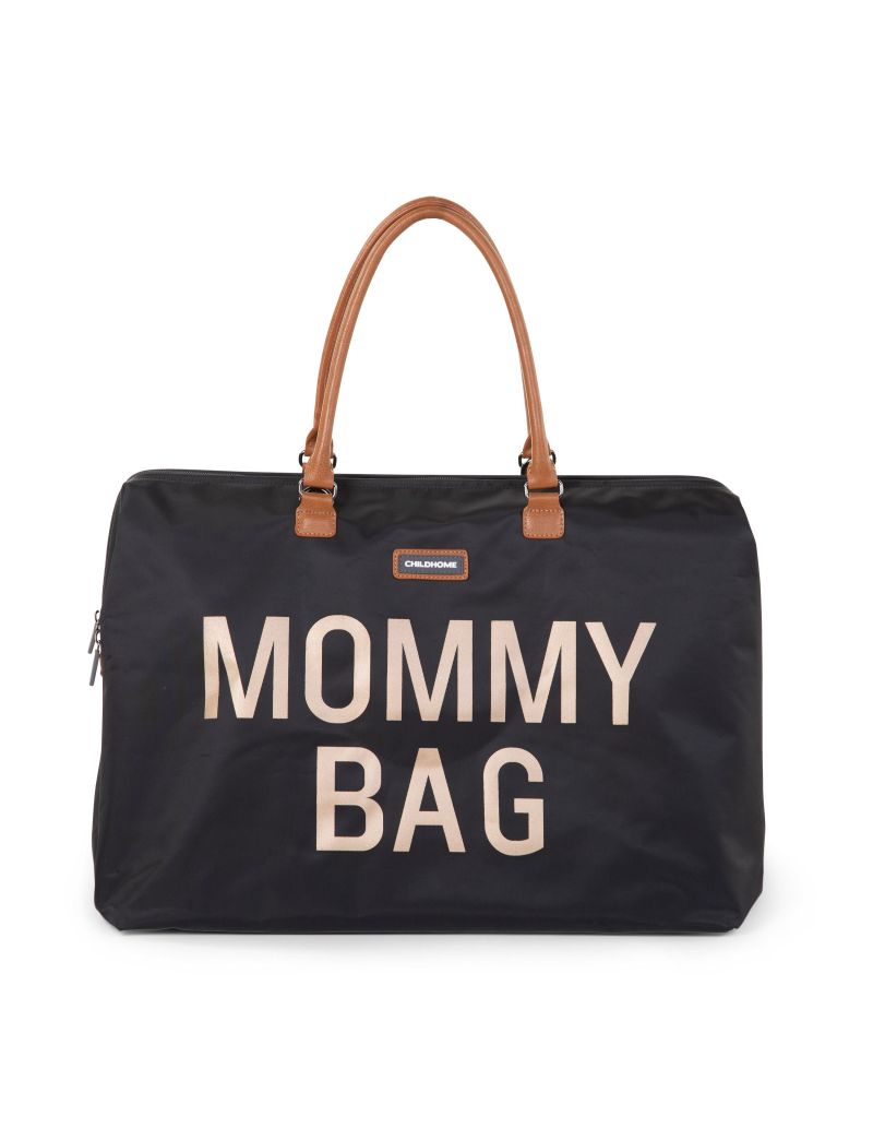 Childhome beebitarvete kott suur Mommy Bag must/kuld