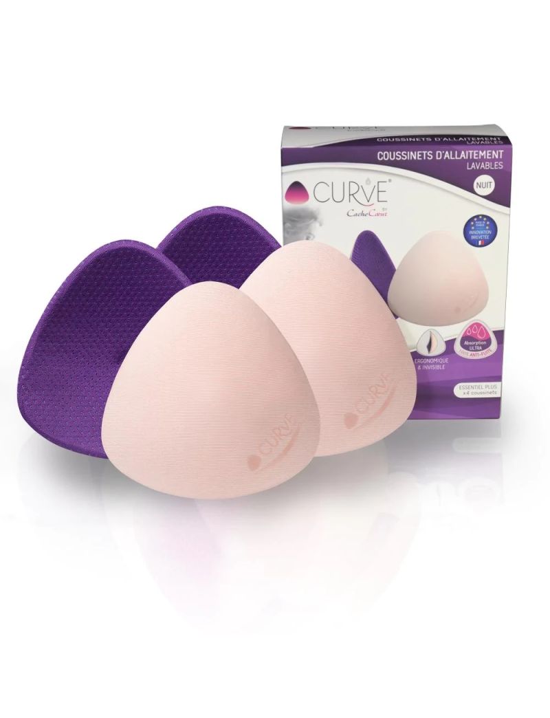 Cache Coeur korduvkasutatavad rinnapadjad Night Purple 4tk