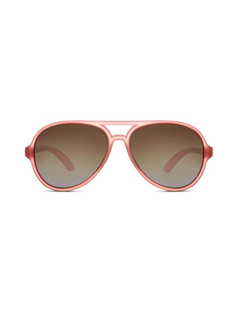 Hipsterkid Aviator Gold polariseeritud päikeseprillid beebidele 0-24 kuud – Rose