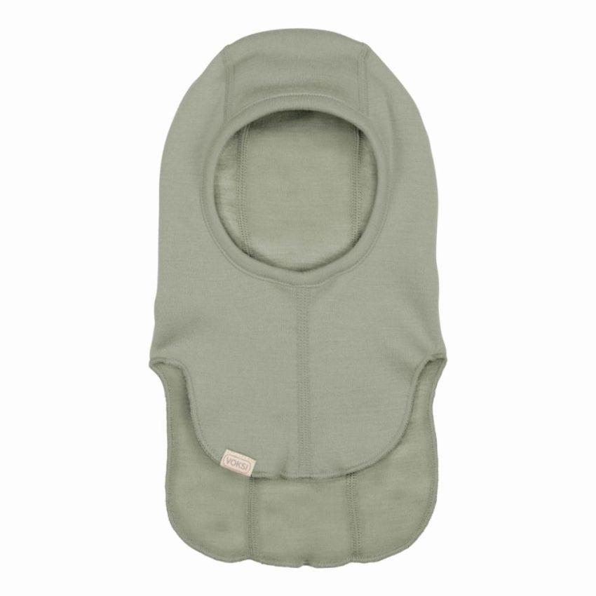 Voksi Wool meriinovillane tuukrimüts Balaclava Misty Green