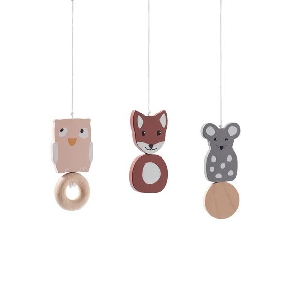 Kids Concept puidust riputatavad mänguasjad Edvin mängukaarele