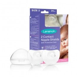 Lansinoh® Contact rinnanibukaitsmed 24mm 2 tk.